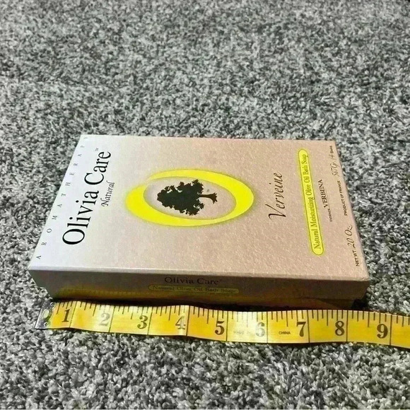 Olivia Care Bath and Body Bar Verbena Soap 4 Pack Gift Box Organic, Vegan & NIB - Picture 7 of 7